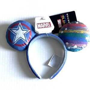 Disney Park Marvel Pride Mickey Ears Headband New
